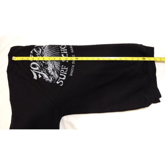 Fozzy Surf School Oahu Crewneck on Bella + Canvas Blank M Black - Picture 6 of 6